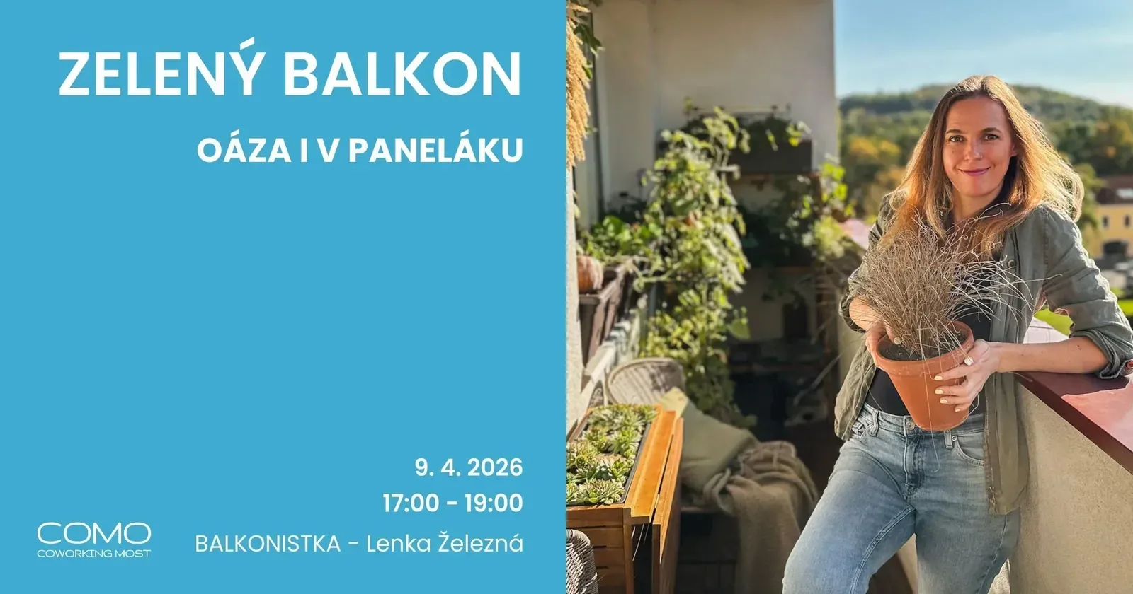 ZELENÝ BALKON, oáza i v paneláku